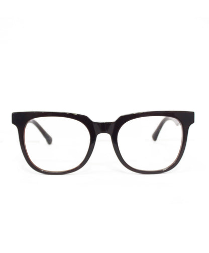 Lentes redondos semi cuadrados en acetato