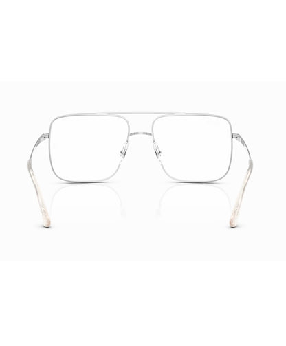 Ray Ban lentes cuadrados de metal plata