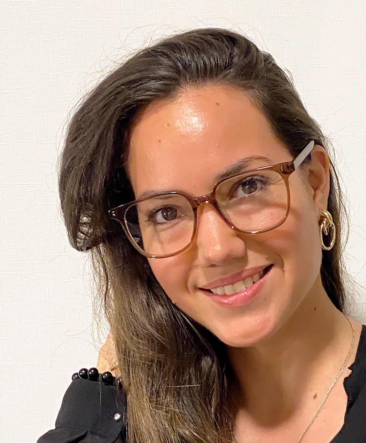 Lentes cuadrados delgados en acetato