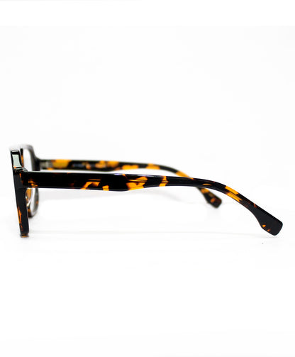 Lentes de acetato, cuadrado, aviador grande, animal print.
