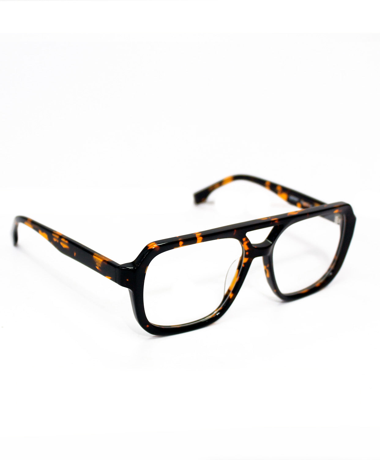 Lentes de acetato, cuadrado, aviador grande, animal print.